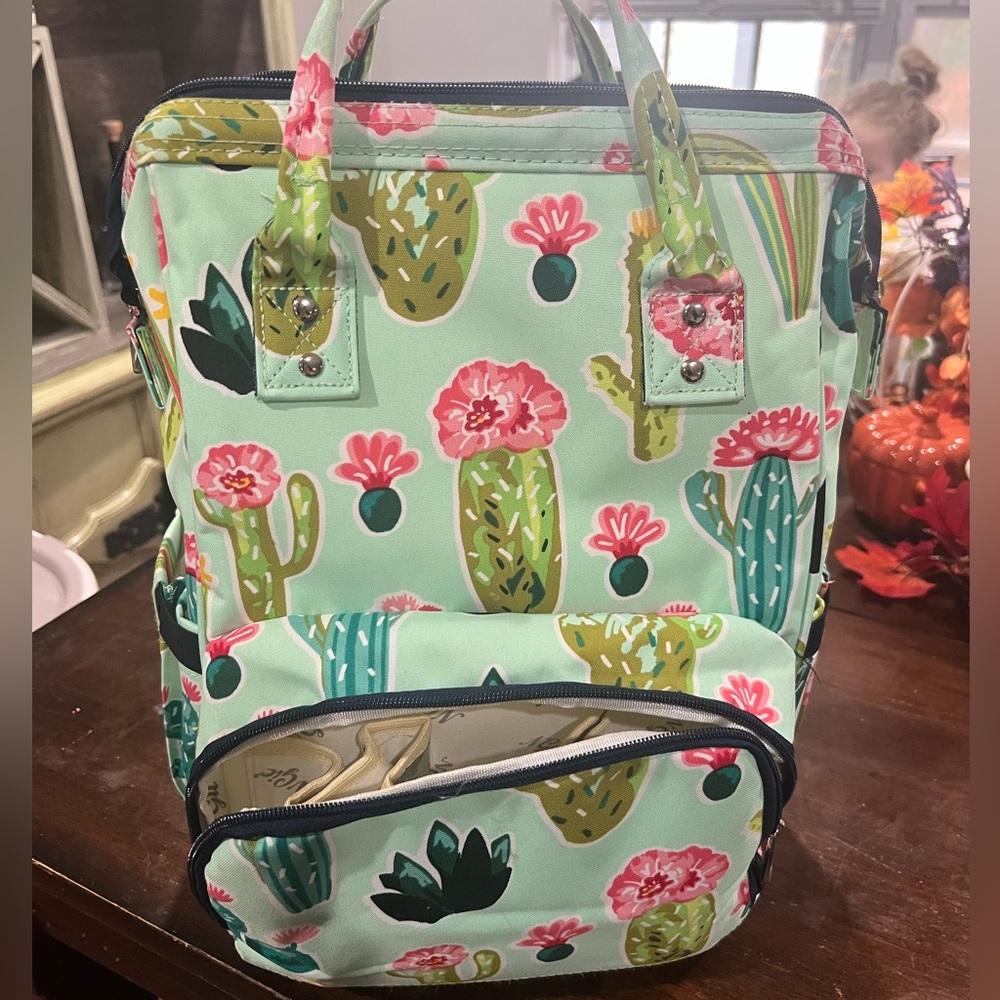 Cactus Print NGIL diaper bag
